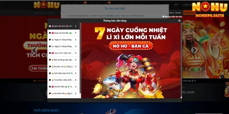 Nohu90 244 Nohu90 cung cấp khuyến mãi đa dạng,hấp dẫn